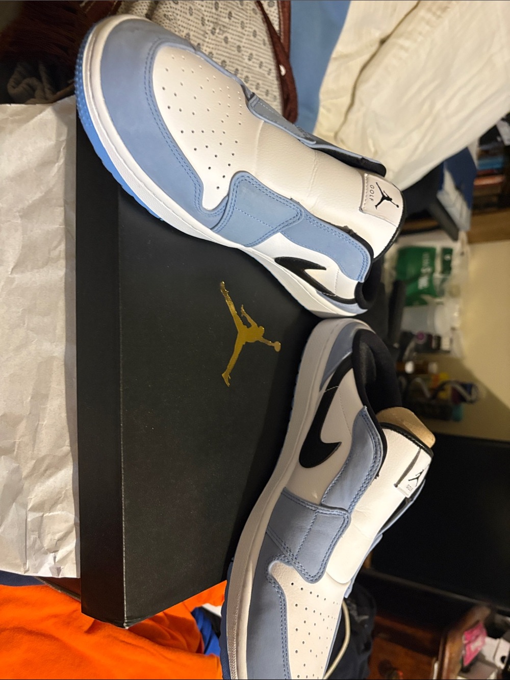 Nike,Air-Jordon Mule, University blue/Blk./Wht - Picture 7 of 8